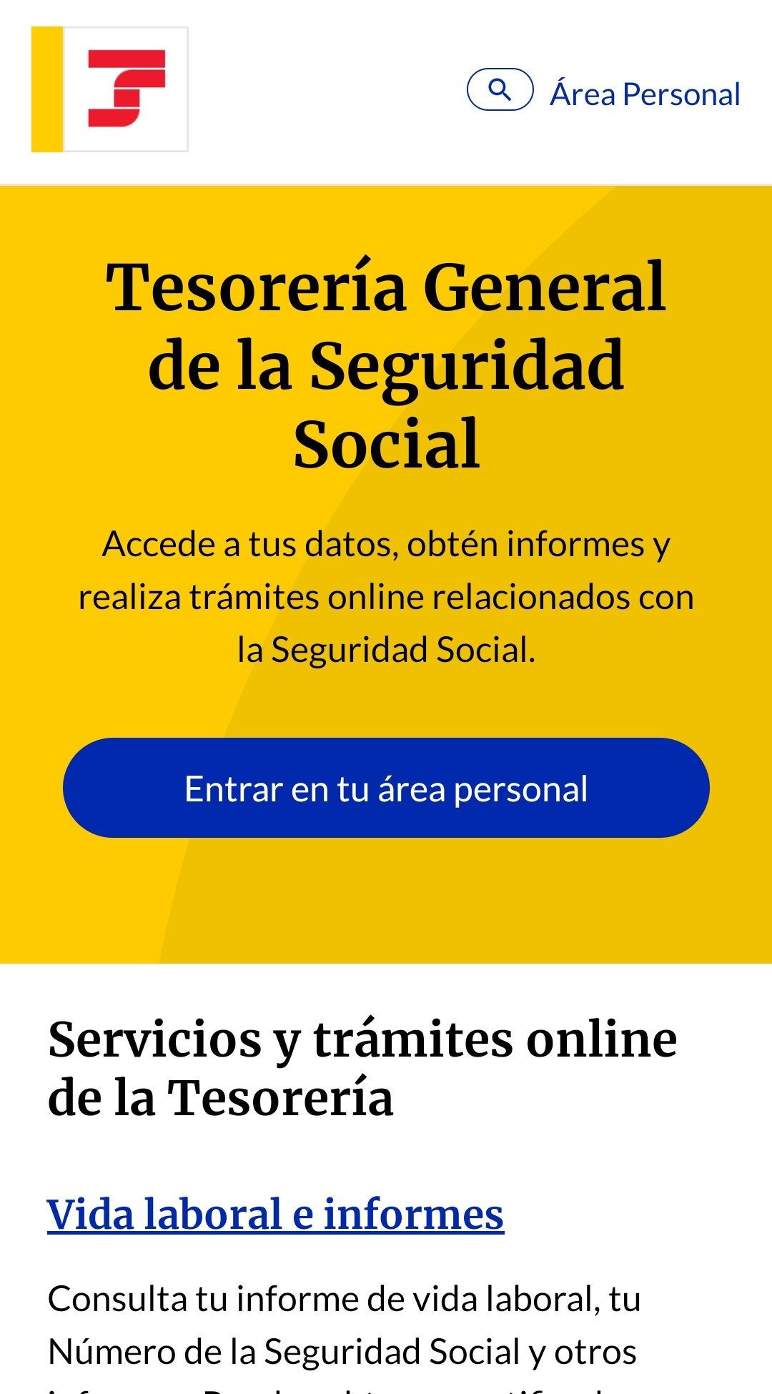 Nueva web de la seguridad social todo en un click