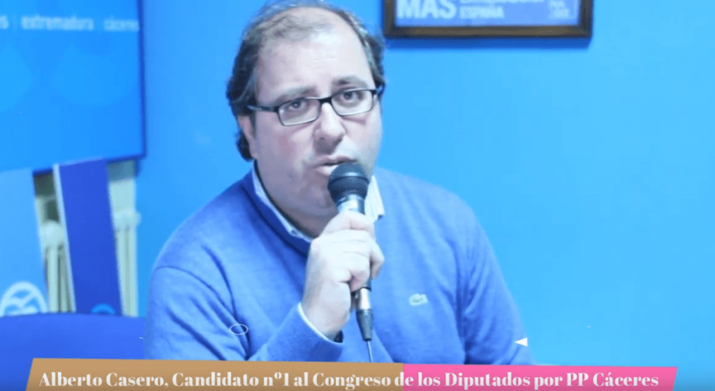 Alberto Casero diputado del PP, vota si a la reforma laboral por error