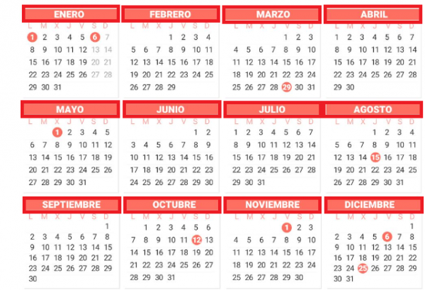 calendario laboral 2024 por comunidades autónomas (todos los festivos de españa para el 2024)