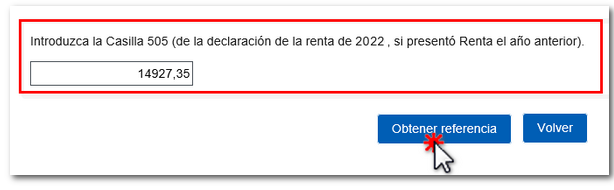 Ya puedes obtener el número de referencia para la renta 2023