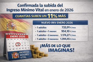 Subida del IMV en 2026: estas son las nuevas cuantías que empezarás a cobrar en enero