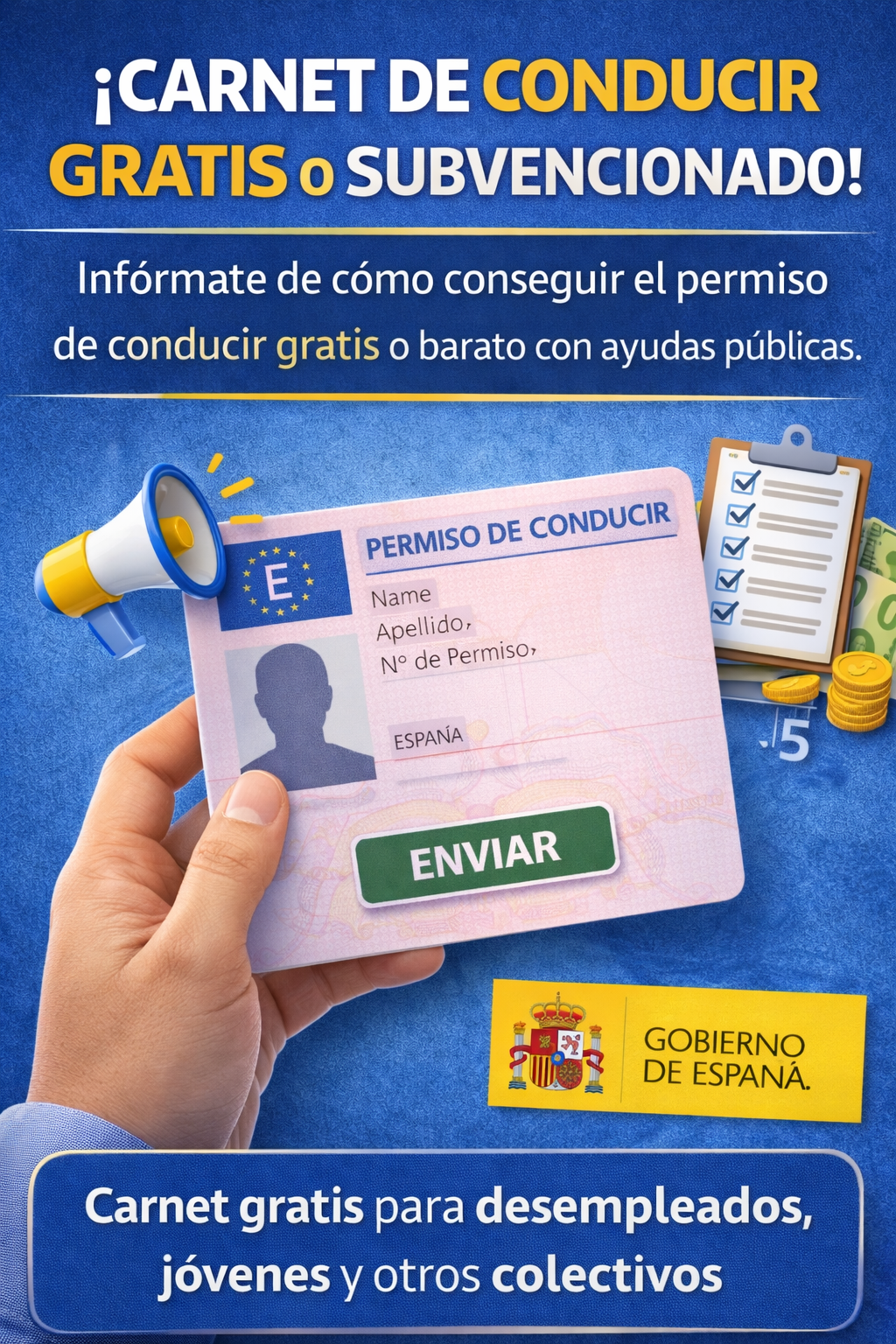 Carnet de Conducir Gratis o Subvencionado 2026: Guía de Ayudas
